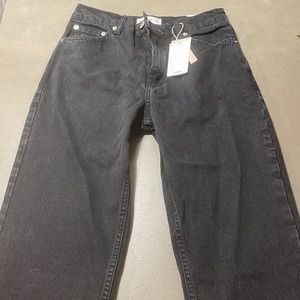 NWT Mango Black Mom Jeans